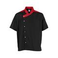 Kng 3XL Lightweight Uptown Black and Red Chef Coat 2779BKRD3XL